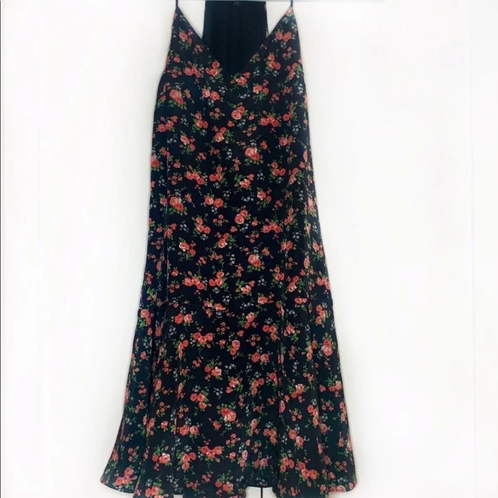 Floral black Express dress flowy size 2